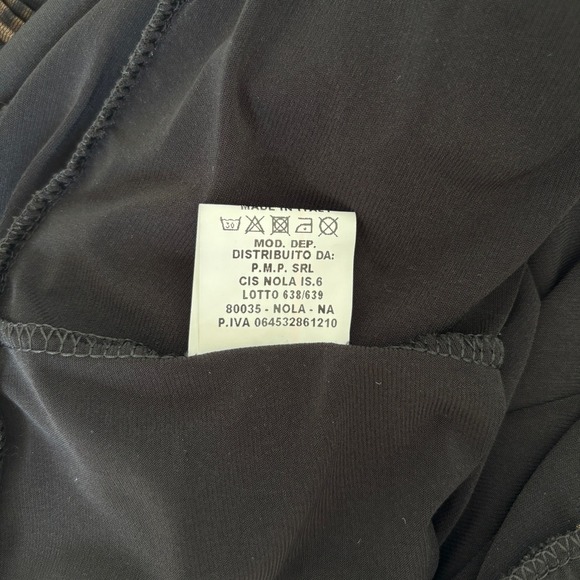 Women's Size M Dress Dark Romantic Pleated Tiered Flirty Cocktail Party Black - Picture 14 of 16